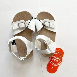 NWT Wonder Nation White Girl Sandals